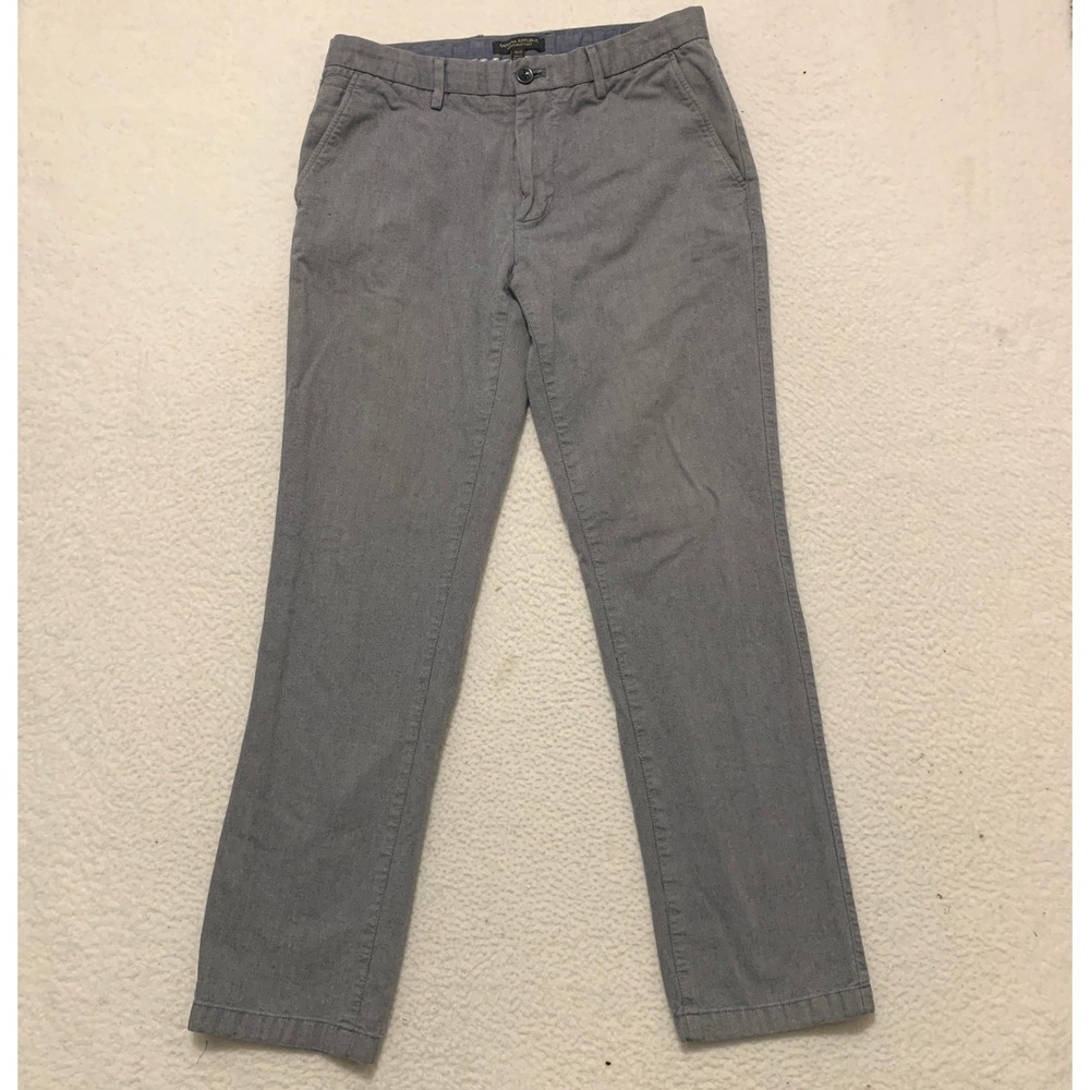 Banana Republic Kentfield Pants 32x32 (FITS 32x30) Grey Cotton Chinos Straight